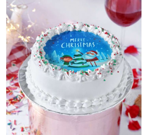 Christmas Photo Cake