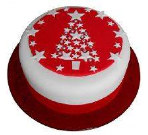 Merry Christmas Tree Cake