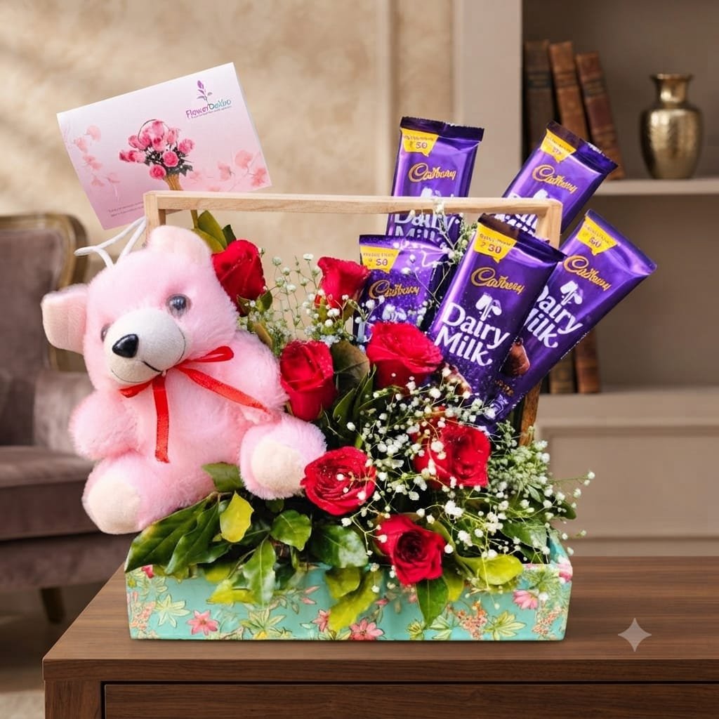 Choco Petal Basket