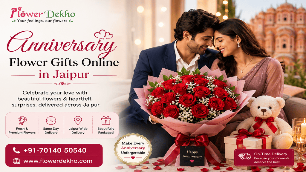 Anniversary Flower Gifts Online in Jaipur