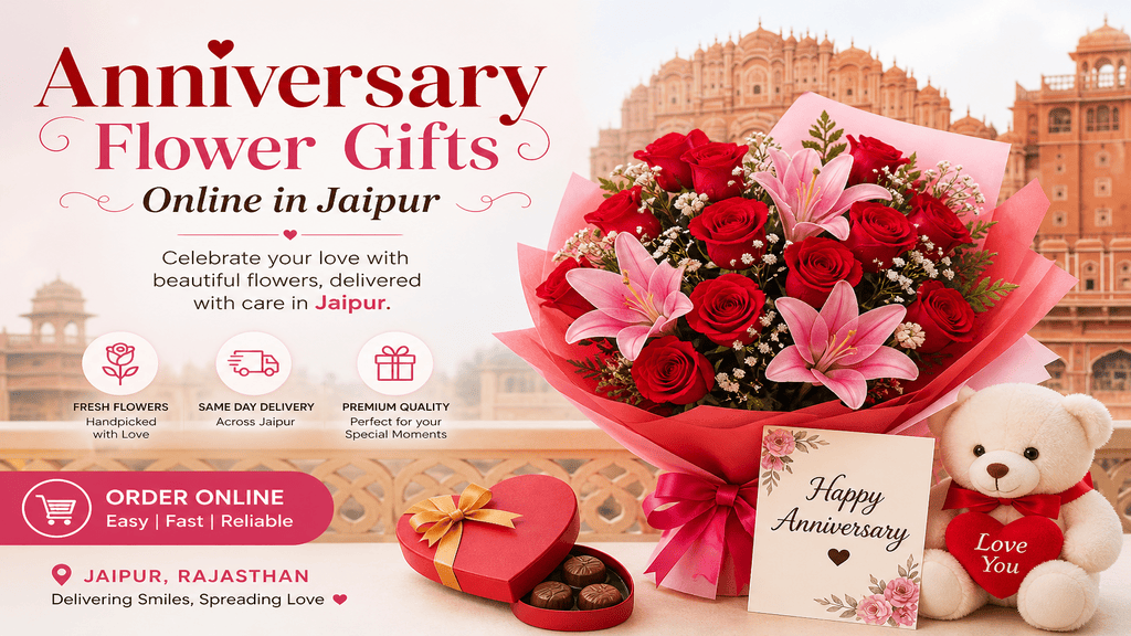 Anniversary flower gifts in Jaipur