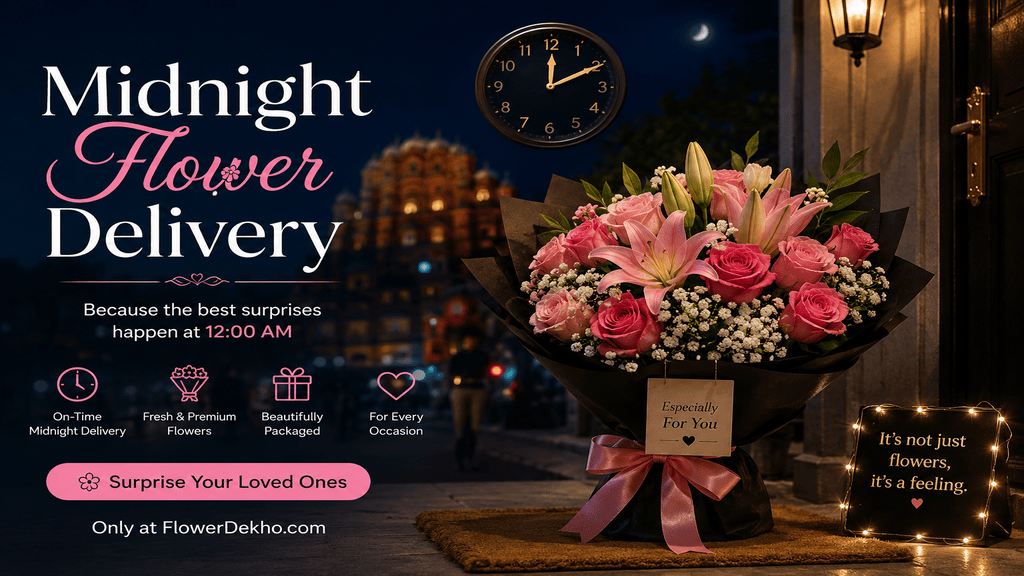 Midnight Flower Delivery in Jaipur