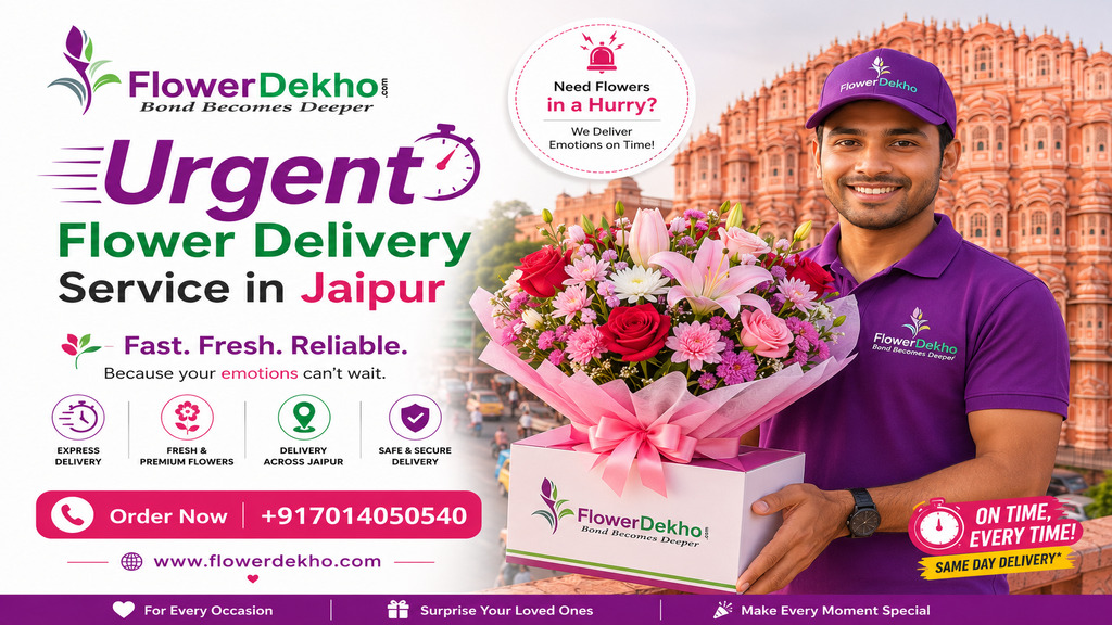 Urgent Flower Delivery Service in Jaipur