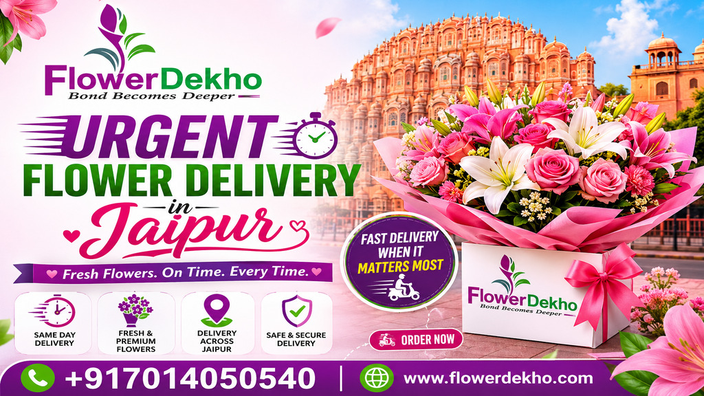 Urgent Flower Delivery in Jaipur