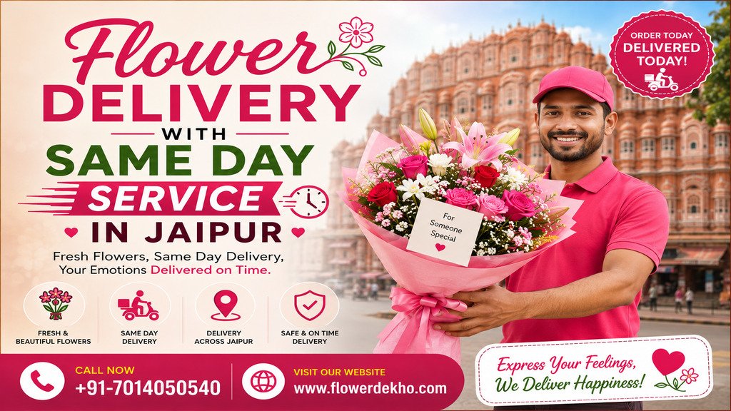 Flower Delivery with Same Day Service in Jaipur