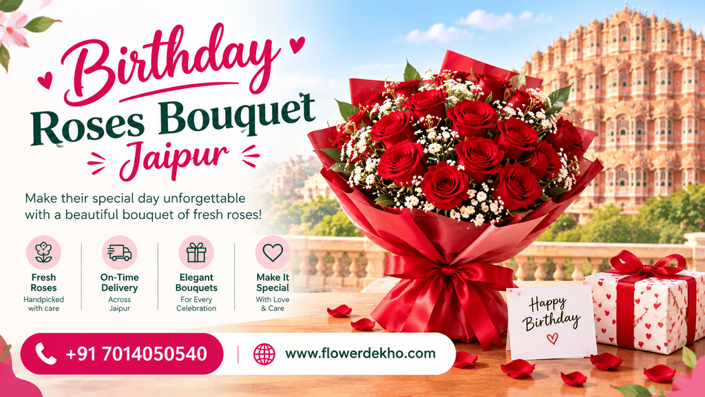 Birthday Roses Bouquet Jaipur